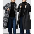 ショッピングドゥ コート チェスターコート 「リバーシブル」ダブルフェイスコートチェック レディース