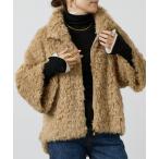 ショッピングドゥ ブルゾン アウター プラッシュボアコクーンブルゾン レディース