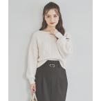 ニット セーター ケーブルデザインリブニット レディース