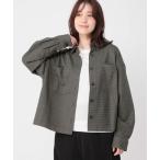 ブラウス シャツ TRツイードライクシャツ レディース