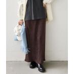 ショッピングcolors スカート SHIPS Colors:「手洗い可能」ポリエステル ベロア プリーツ タイトスカート