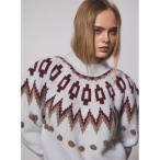 ニット セーター ノルディック柄ニット レディース