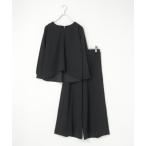 ショッピング楽 パンツドレス 「フォーマル対応／2点セット」GOKU楽 長袖フレアセット