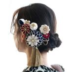 髪飾り 菊華 つまみ細工 日本製 レディース