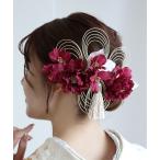 ショッピング髪飾り 髪飾り 牡丹＆水引＆タッセル 日本製 レディース