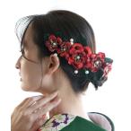 ショッピング髪飾り 髪飾り ベルベットローズ 日本製 レディース
