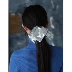 ヘアゴム メタリックスクエアシュシュ