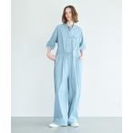 パンツ 「KHA:KI / カーキ」ハーフスリーブ ジャンプスーツ レディース