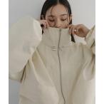 tシャツ スタンドカラーツイルブルゾン レディース