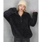 ショッピングベア tシャツ 「 BARELY BLUE / ベアリーブルー 」 ハーフジップ フリース レディース メンズ