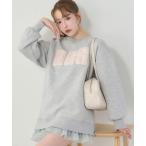 トレーナー スウェット ロゴ入りスウェット レディース