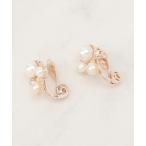 イヤリング 痛くなりにくいパール調ビジューイヤリング レディース