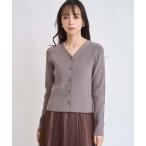 ショッピングカーデ ニット セーター カーデリブニットトップス レディース