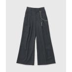 スラックス パンツ CHAIN TACK PANTS/チェーンタックパンツ レディース