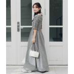 ワンピース シャーリングハーフスリーブワンピース