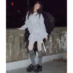 スカート 「NOT KNOWING」3 Tiered Lace-Up Ruffle Skirt / 「ノットノーイング」３ティアードレースアップラッフ