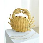 かごバッグ カゴバッグ かごバッグ ラタンウィッカー カニ