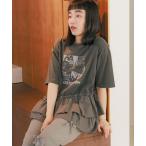 「niko and...」 半袖カットソー MEDIUM グレー レディース