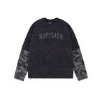 ショッピング長袖tシャツ 「SUPPLIER」 長袖Tシャツ MEDIUM ブラック メンズ