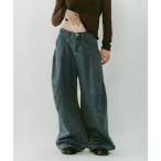 ジーンズ デニム デニムパンツ tuck design denim pants レディース