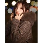 ブルゾン アウター ファー付きツイードブルゾン レディース
