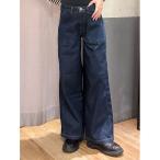  джинсы Denim Denim брюки [SOMETHING]BODY FIRE Baker широкий брюки ( Baker карман / высокий талия / прекрасный Silhouette 