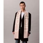 マフラー マフラー - ツートーンウールカシミヤロングマフラー メンズ レディース