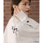 トレーナー スウェット 限定展開 FREAK'S STORE×前田亜美/Disney/Mickey＆Minnie/ミッキーマウス＆ミニーマウス/刺繍