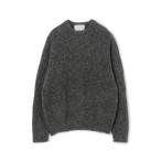  свитер вязаный TOMORROWLAND Tricot шерсть мохнатый вырез лодочкой тянуть over мужской 