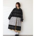 コート アウター EMAGO リング刺繍ロングコート レディース