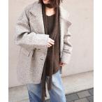 ショッピングカール コート チェスターコート カールシャギーダブルコート レディース