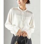 ブラウス シャツ 「手洗い可能」プリーツ 袖 デザイン ブラウス レディース