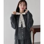 ショッピングレース ワンピース レースリボンカーディガン＆ニットスカート セットアップ