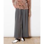 パンツ タックワイドパンツ レディース