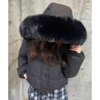  пуховик пуховик [ обратная сторона ворсистый ] с мехом короткий поддельный пуховик женский 