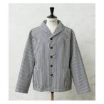 ショッピングショール カバーオール WP1127 ヒッコリーショールカラージャケット メンズ レディース