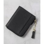 ショッピングミニ財布 財布 本革 コンパクトミニ財布 タッセル付き レディース メンズ