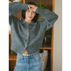 ショッピングスパンコール カーディガン スパンコールポロニットカーディガン レディース