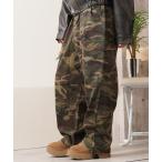 ショッピングカーゴ カーゴパンツ バイオウォッシュ 迷彩ワイドカーゴパンツ / Bio-Wash Camo Wide Cargo Pants メンズ レディース
