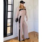 パンツ アソートジャガードニットワイドパンツ レディース