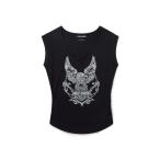 tシャツ H-D(R)Born to Fly ノッチネック ノースリーブTシャツ レディース