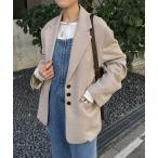 ジャケット テーラードジャケット ツイードオーバージャケット/セットアップ可 レディース