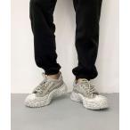 スニーカー デニム厚底スニーカー/Denim platform sneakers