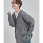 ショッピングチュニック チュニック ふわふわタッチ Vネックニットチュニック