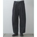 ジーンズ 「STILL BY HAND」Deep tuck wide denim pants メンズ