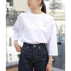 「DANTON」 7分袖カットソー M ホワイト レディース