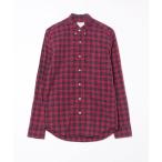 ショッピングアメリカンイーグル 「American Eagle」 チェック柄長袖シャツ S レッド メンズ