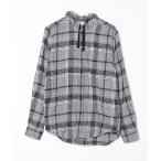 ショッピングアメリカンイーグル 「American Eagle」 チェック柄長袖シャツ S グレー メンズ