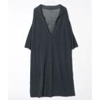 「VERMEIL par iena」 ニットワンピース FREE ネイビー レディース