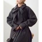 [one after another NICE CLAUP] пальто с отложным воротником FREE угольно-серый женский 